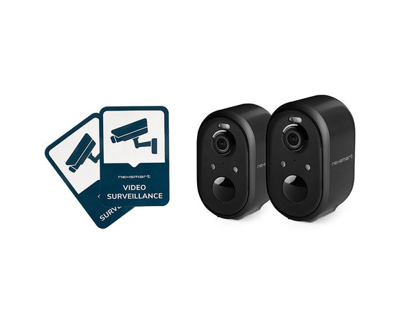 NEXSMART™ AIR3-B CAMÉRA DE SURVEILLANCE ALIMENTÉE PAR BATTERIE - 2 PAQUET+AUTOCOLLANT