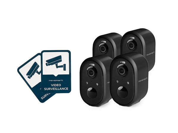 NEXSMART™ AIR3-B CAMÉRA DE SURVEILLANCE ALIMENTÉE PAR BATTERIE - 4 PAQUET+AUTOCOLLANT