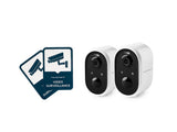 NEXSMART™ AIR4 BATTERIJ-AANGEDREVEN BEWAKINGSCAMERA - 2 PAKKEN+BEWAKINGSSTICKER - 1