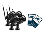 NEXSMART™ VISION4-B PLUS CAMÉRA DE SURVEILLANCE HD 2K - 4 PAQUET+AUTOCOLLANT