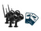 NEXSMART™ VISION4-B PLUS CAMÉRA DE SURVEILLANCE HD 2K - 4 PAQUET+AUTOCOLLANT